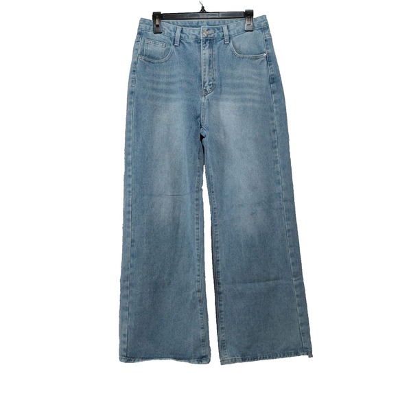 SHEIN Denim - Shein High Waisted Wide Leg Jeans Women's Sz 30 Baggy Skater 31" Inseam